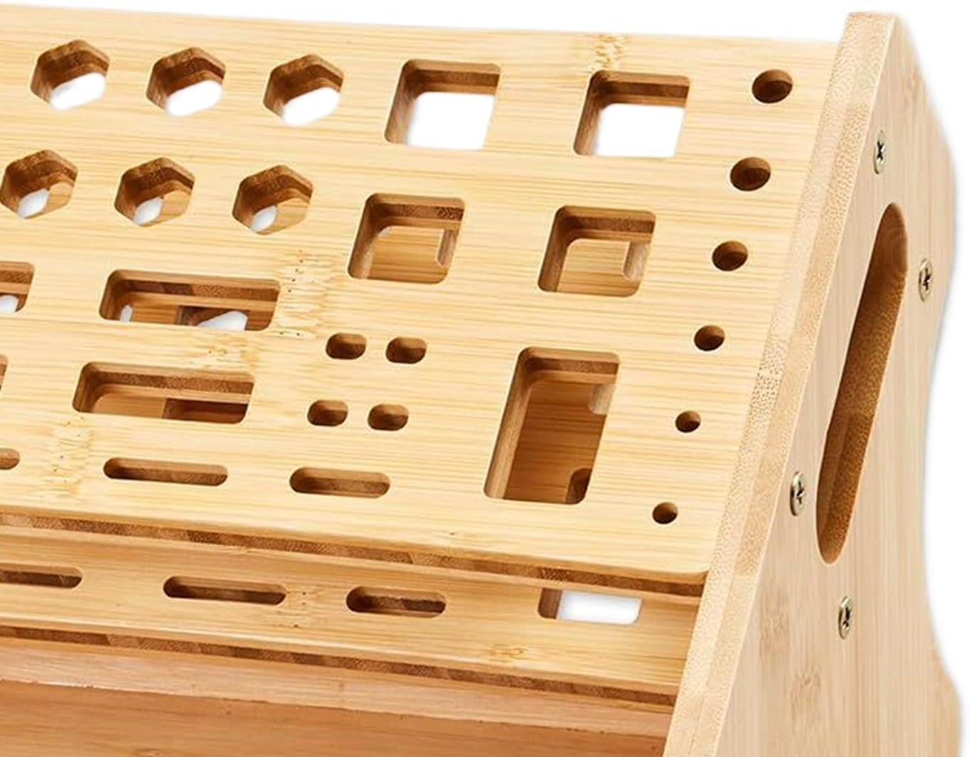  Support à Outils – Support De Tournevis En Bois 53 Trous, Organisateur De Plateau De Rangement, Affichage Compact Pour Outils à Main, Conception Facile D'accès, équipement D'atelier, Pour Garage, Bure