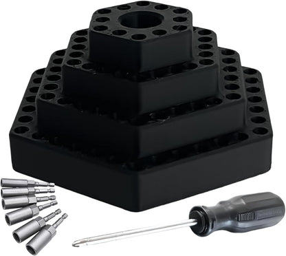  Porte-de Tournevis - Organisateur Pour Hexagonaux 4.8 Mm | Organisateur D'accessoires Pour Tournevis,Pour Garage, Travail Du Bois, Outils Électriques, Construction, Placoplâtre, Charpentier, Maison