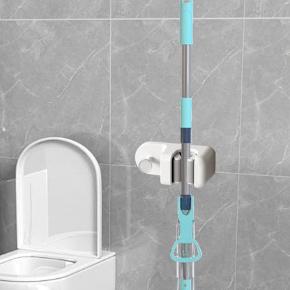  Générique Porte-Balai Mural, Support Adhésif Pour Outils, Porte-Balai Adhésif, Pour Serviette Pelle Brosse Balle De Bain Buanderie Garage Jardin Hôtel