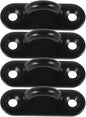  Housoutil Lot De 4 Crochets à Œillet En Acier Inoxydable Noir, Forme U, Taille M5, Crochets De Plafond Et Muraux Robustes Suspendre, Fixation Polyvalente Pour Paquet De Sable Et Usage