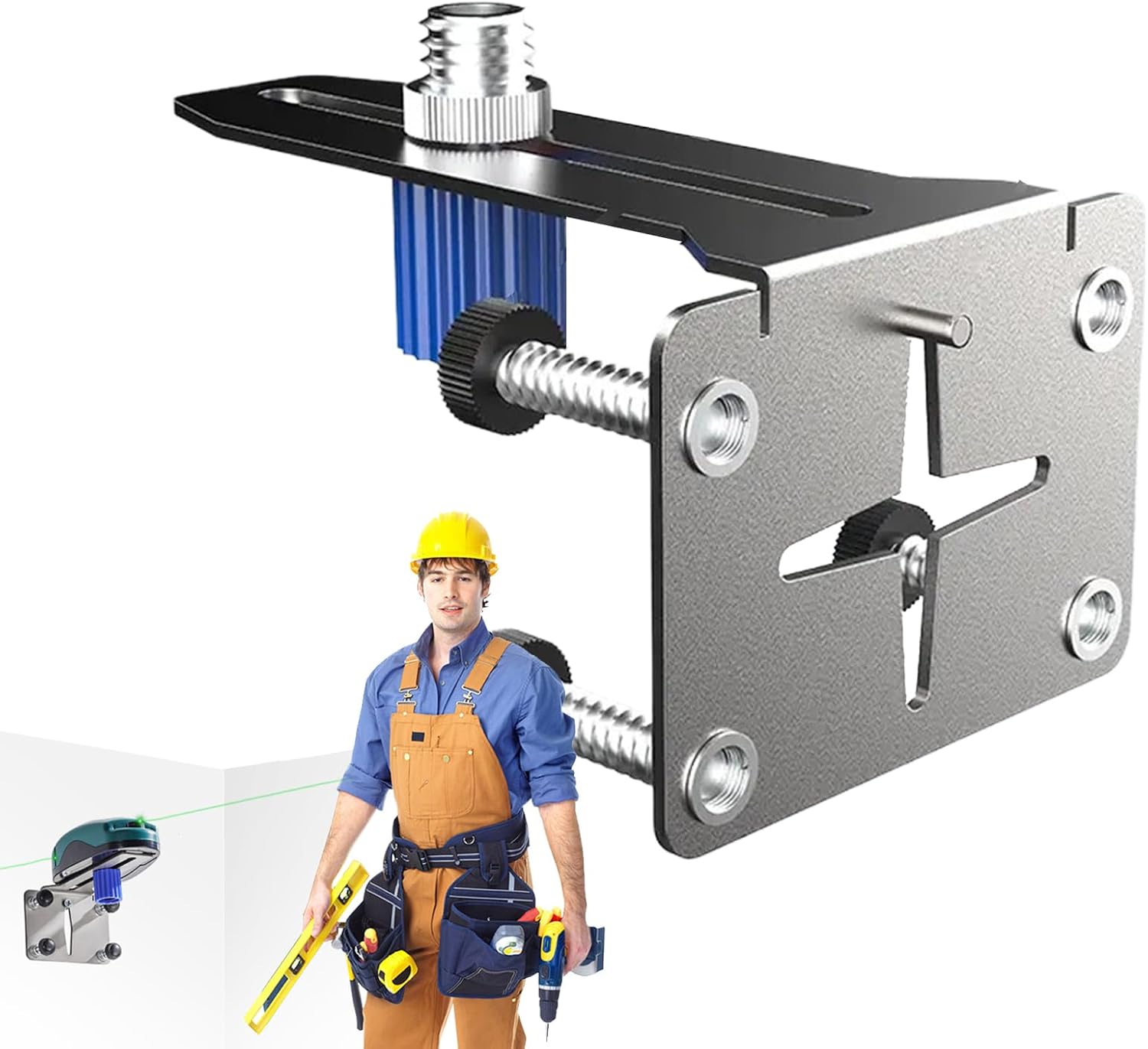  Support Mural Pour Niveaux | Support De Niveaux En Acier Inoxydable | Accessoires D'outils électriques, Support De Réglage De Précision Pour La Décoration De La Maison