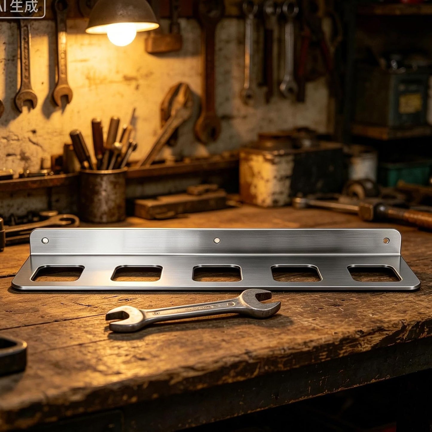  Générique Organisateur Mural Pour Les Outils,Support Mural De Garage à Cinq Compartiments Utilitaires | Organiseur De Rangement à Clés,pour Abri De Jardin Atelier Maison Usine Tournevis Et Pince