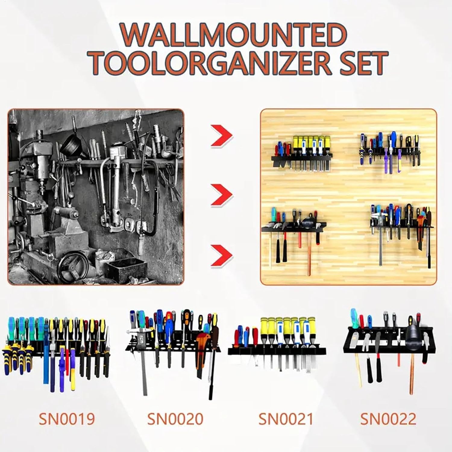 GENERIC Organisateur De Porte-tournevis, Organisateur D'outils En Métal, Support De Rangement De Clés, Organisateur D'outils De Pince, Organisateur De Porte-tournevis, Rangement D'outils Polyvalent, Support