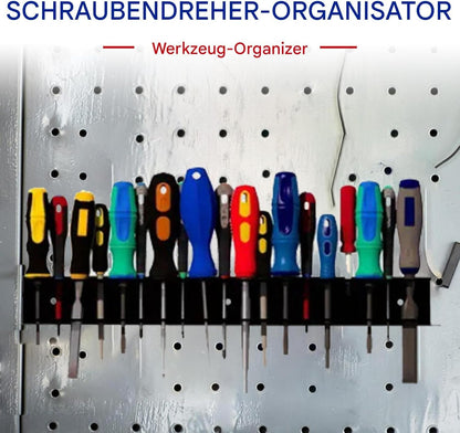  Support De Tournevis - Support Mural - Organisateur D'outils Peu Encombrant - Rangement Multifonction Pour Clés à Molette, Rallonges, Cliquets, Pinces, Design Stable Et Facile D'accès