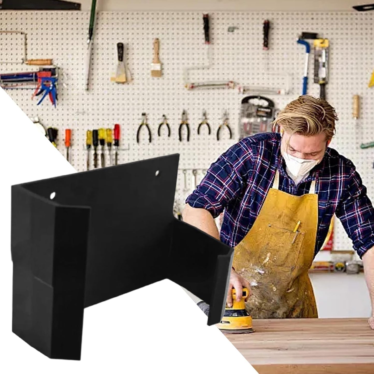 GENERIC Organiseur D'outils Mural | Support Mural De Garage Pour Perceuse Sans Fil - Organisateur Lourd Abri De Rangement D'outils Atelier De Travail Abri De Jardin