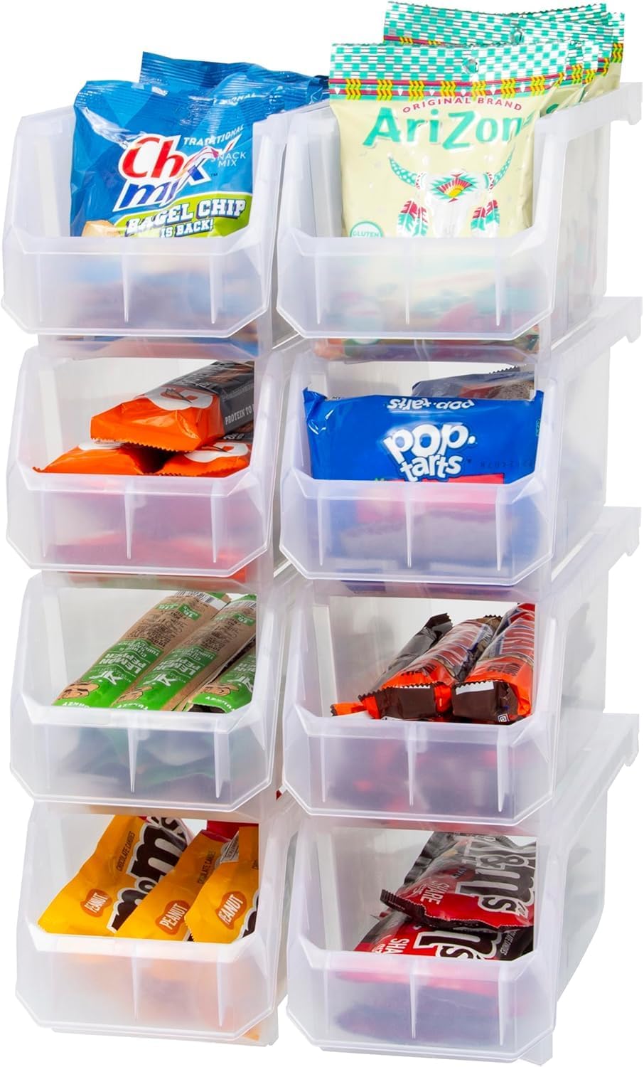  ReadySpace Lot De 4 Conteneurs En Plastique Extra Larges Pour Organiser Et Ranger Les Placards, La Cuisine, Le Bureau Ou Le Garde-manger, 37,5 X 41,9 X 17,8 Cm, Noir