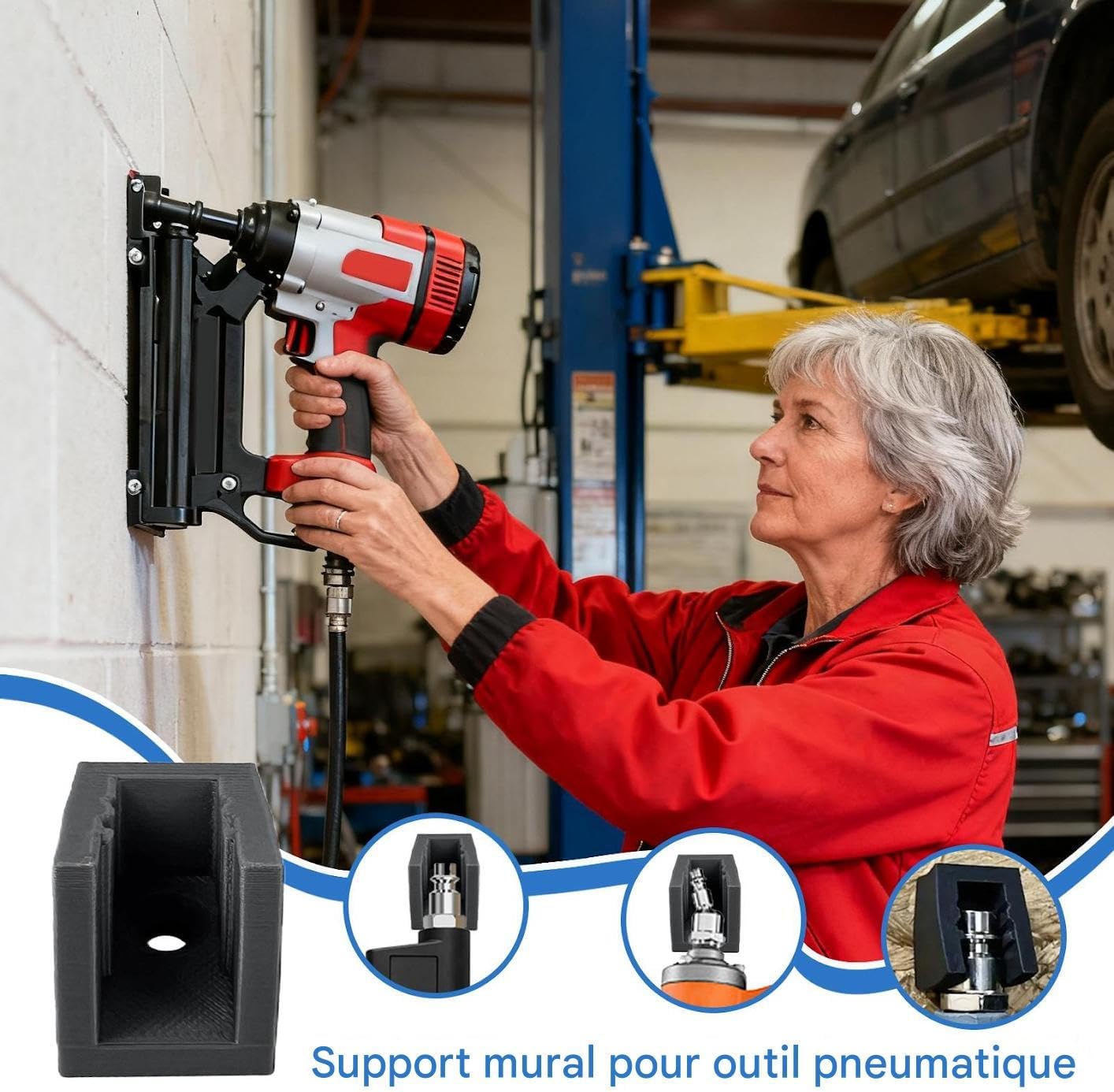  Râteliers D'outils Pour Murs De Garage,10 Pièces Organisateur Pour Manomètres De Pression Des Pneus | Support De Stockage Pour Outils Pneumatiques,Pour Garage, Atelier, Réparation Automobile, Lavage A