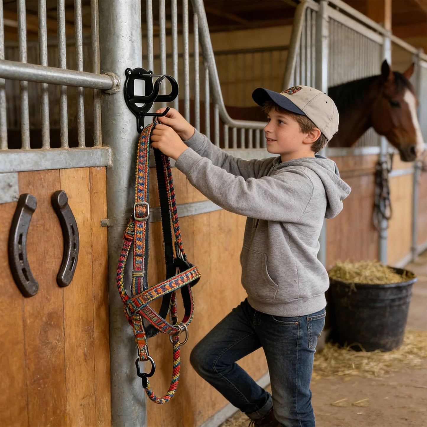  Lot De 12 Attaches En Fer Pour Une Organisation Stable Et Garage Avec Matériel De Montage - Finition Mate Permanente Contre L'oxydation Pour Un Rangement Flexible - Fixations D'entrée - Matériel De