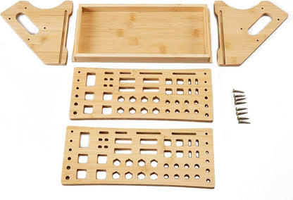  Support à Outils – Support De Tournevis En Bois 53 Trous, Organisateur De Plateau De Rangement, Affichage Compact Pour Outils à Main, Conception Facile D'accès, équipement D'atelier, Pour Garage, Bure