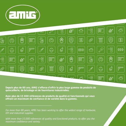  Amig - Crochet Pour Accrocher Outils - Support à Montage Mural - Acier Galvanisé - Revêtement En Caoutchouc Antidérapant - Capacité De Charge 15kg - Idéal Pour Vélos Et Outils De Jardin