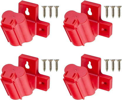  Lot De 4/8 Supports Muraux Pour Outils De Forage 12 V En Plastique Coudé Avec Vis Pour Le Stockage électrique De La Batterie, Montage Mural
