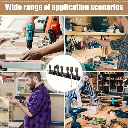  Porte-outils Mural Pour Un Accès Propre Et Rapide Au Support De Rangement D'outils, Adapté Pour Les Amateurs D'artisanat Et Les Professionnels De La Réparation