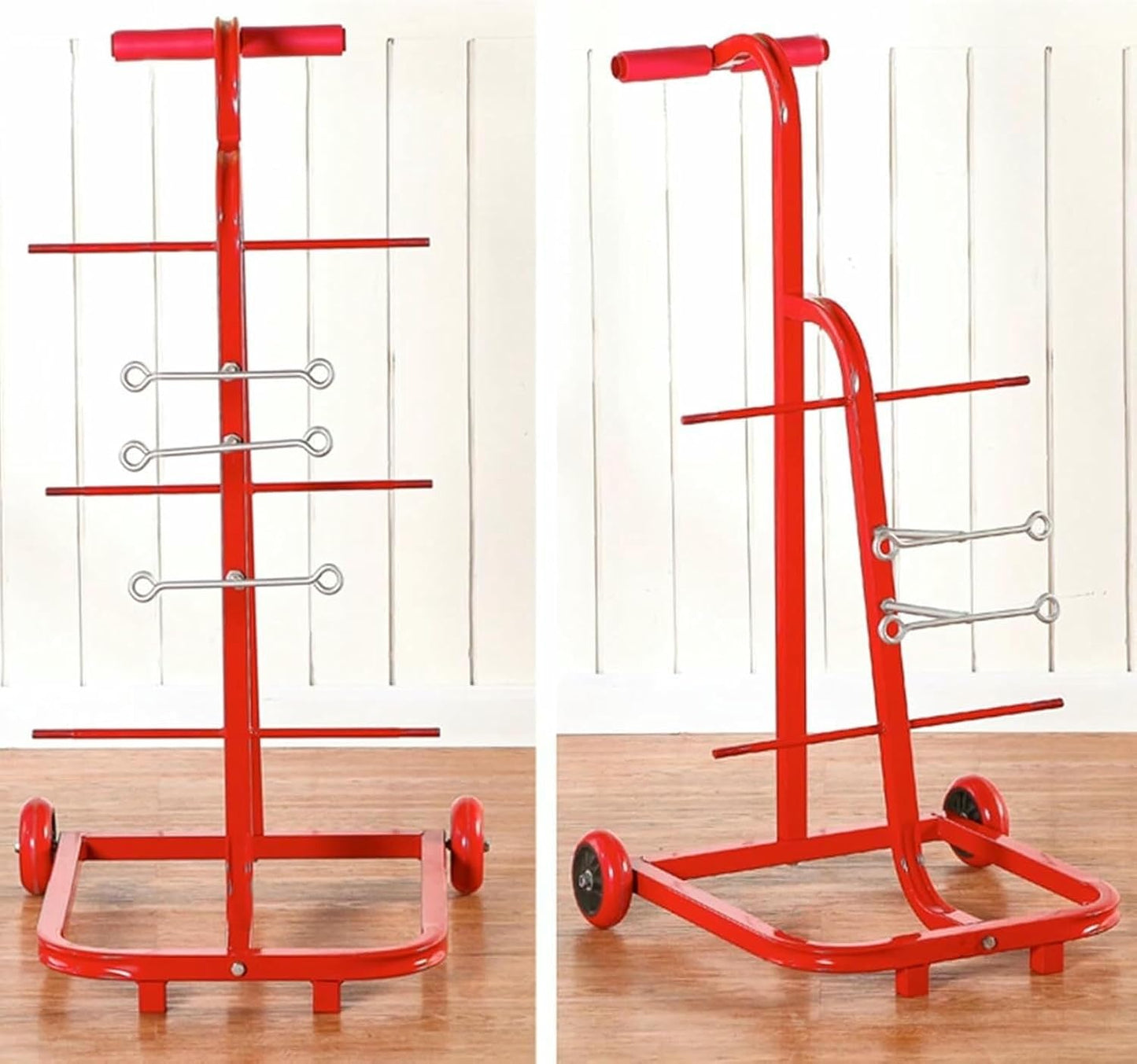  Râtelier Multi-câbles électriques, Porte-bobines Portable, Chariot à Câbles Sur Roulettes, Avec 4/6/8 Plateaux Latéraux, For Chantiers Et Commerces.(92x41x48cm)
