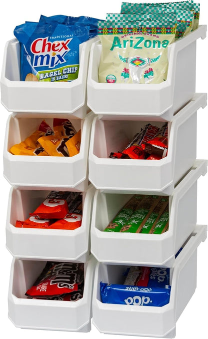  ReadySpace Lot De 4 Conteneurs En Plastique Extra Larges Pour Organiser Et Ranger Les Placards, La Cuisine, Le Bureau Ou Le Garde-manger, 37,5 X 41,9 X 17,8 Cm, Noir