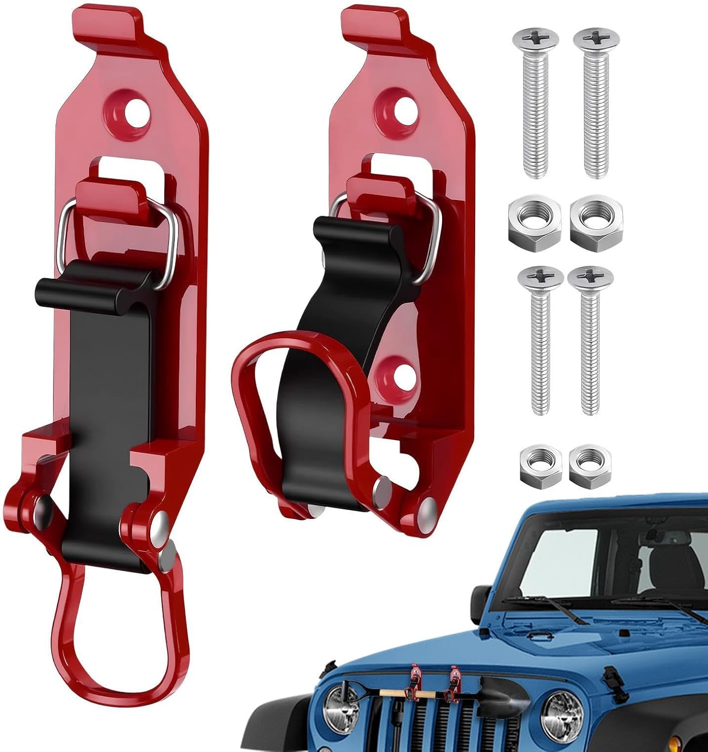  Generisch Lot De 2 Supports Muraux Pour Camion - Support Mural En Métal - Porte-outils De Tracteur - Pour Lit, Garage, Camping-car, Camionnette, Travail, Trajet Interurbain, Véhicule Utilitaire