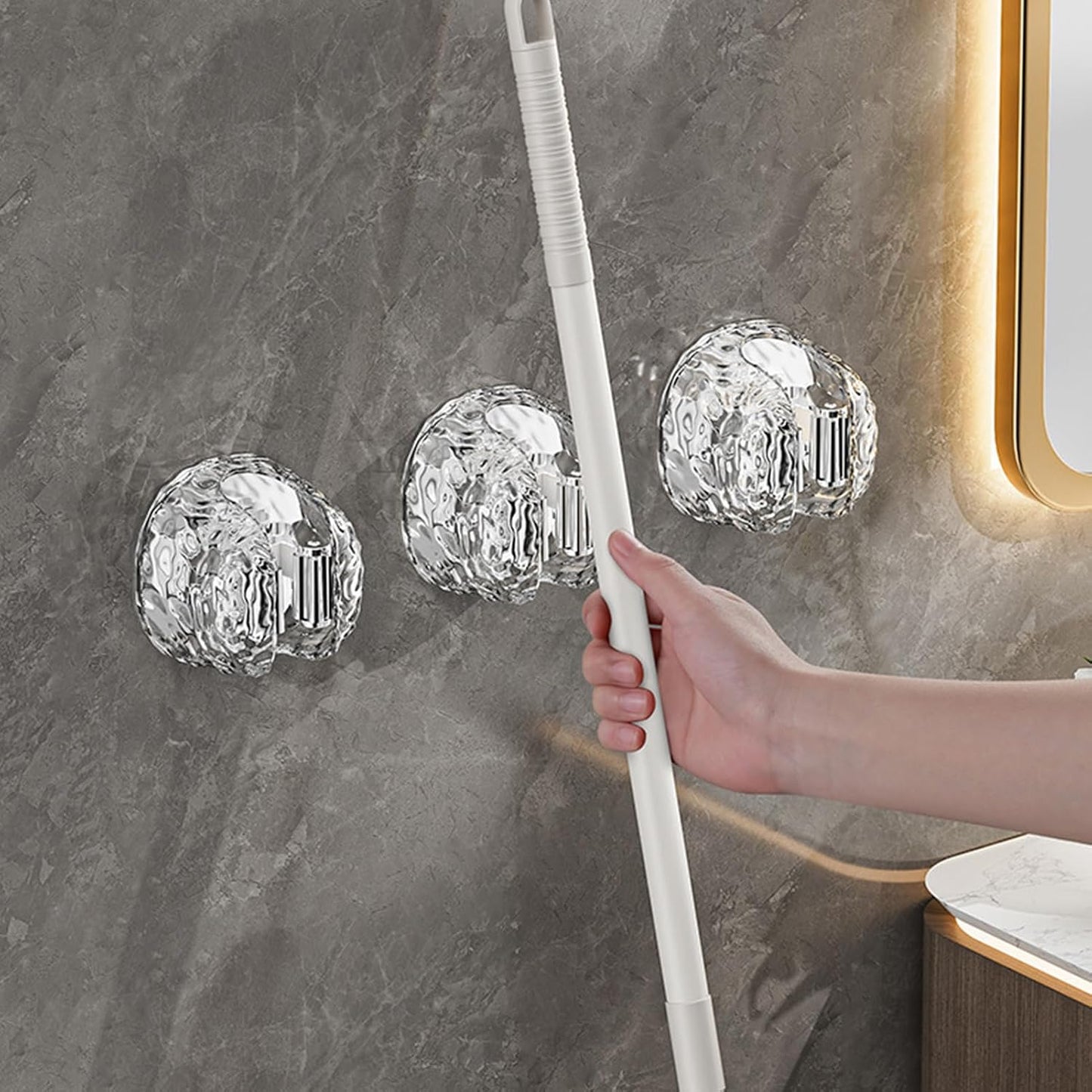 GENERIC Support Pour Serpillère – Organiseur Mural Pour Outils De Jardin, Balai Et Serpillère, Pour La Maison, Le Garage, L'extérieur, Le Jardin, La Cuisine, La Salle De Bain, Le Bureau