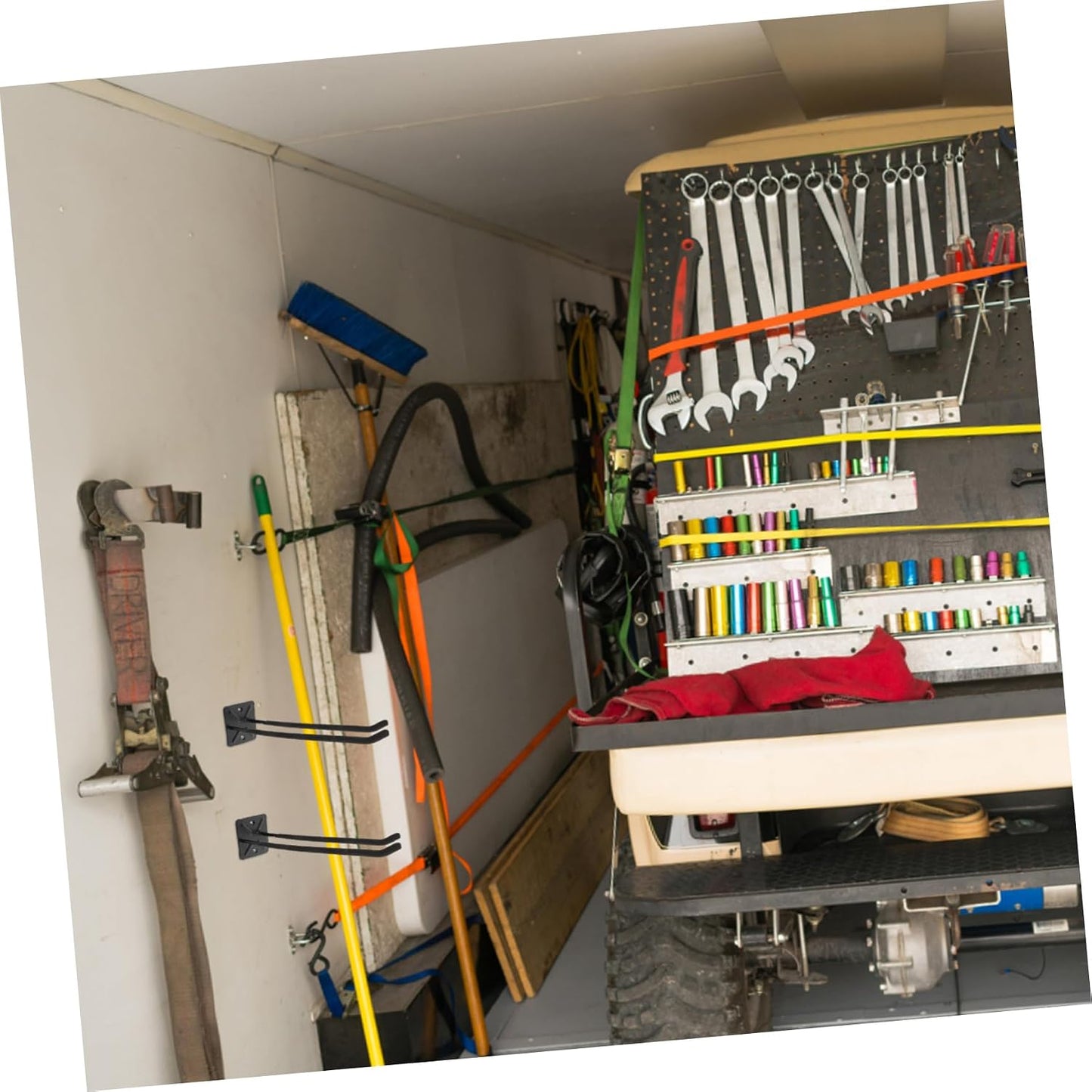  Ciieeo Crochets Muraux Pour Garage Crochets Pour Outils Porte-outils Fixation Murale Rangement Utilitaire