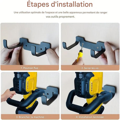 Générique Crochets De Rangement Pour Garage,Porte-Ustensiles Jardin Et Utility | Gain De Place Pour Mur Buanderie Atelier Cuisine Cave Jardin Maison
