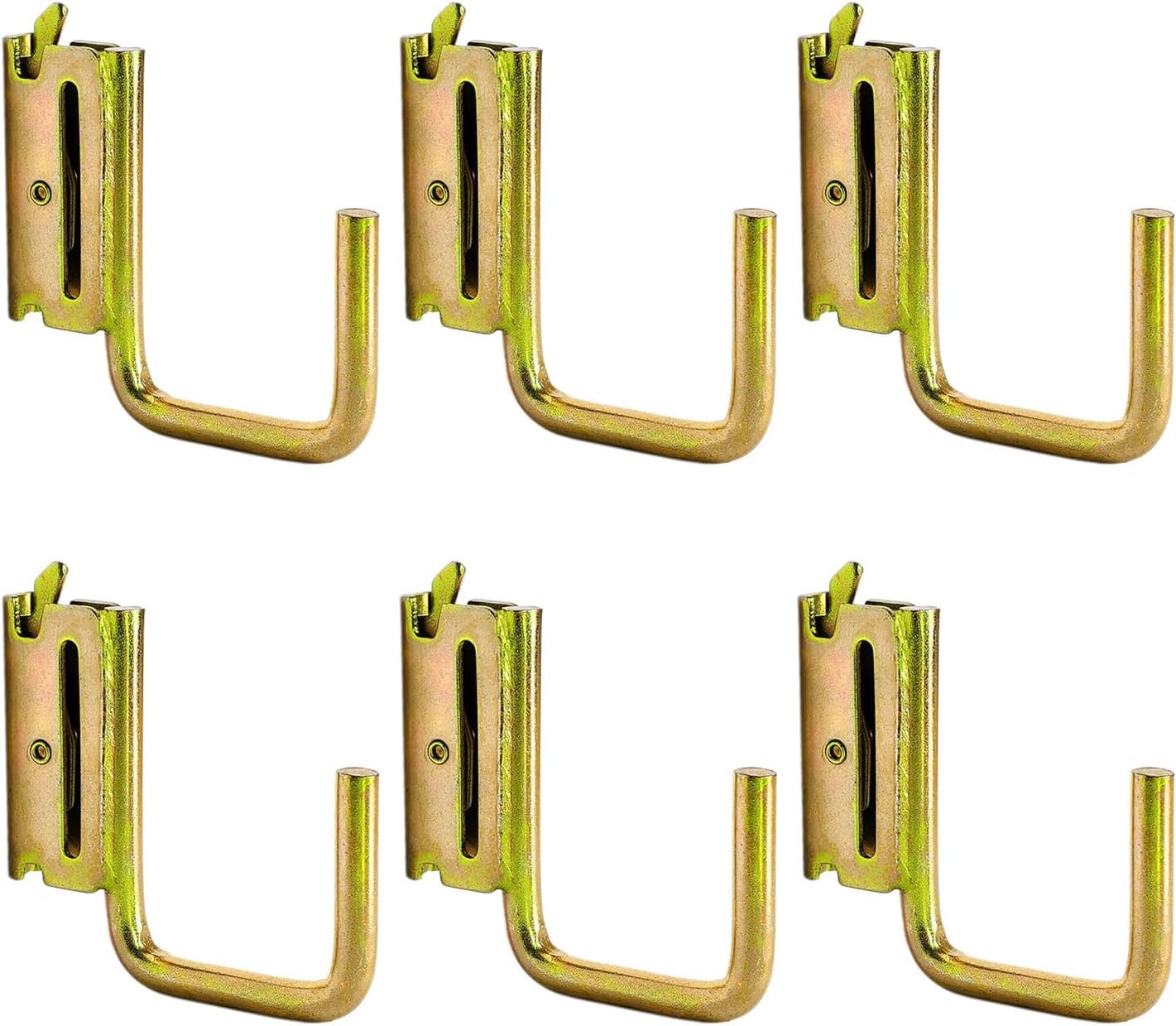  Lot De 6 Crochets En Forme De J En Fer Conçus Pour Des Configurations Rapides Et Une Prise Ferme Sur Les Protections De Rail E Crochets J Pour Camions Commerciaux Clip Anti-desserrage