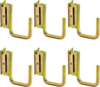  Lot De 6 Crochets En Forme De J En Fer Conçus Pour Des Configurations Rapides Et Une Prise Ferme Sur Les Protections De Rail E Crochets J Pour Camions Commerciaux Clip Anti-desserrage