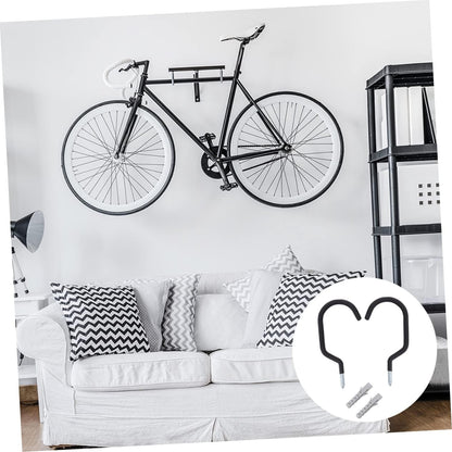  VOSAREA Lot De 6 De Vélo Robustes Pour Plafond De Garage Résistance Cycle En Métal Installation Facile Pour Garage Et Maison