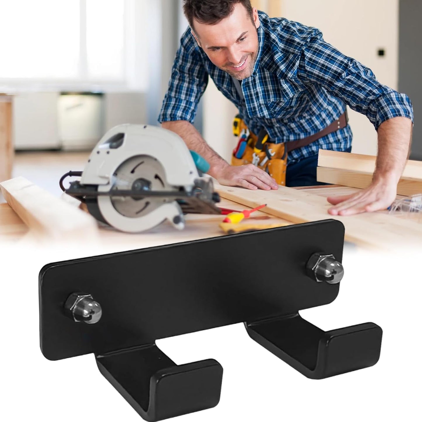 Porte-Outils D'Atelier,Support Murale Magnétique Pour Outils - Support à Crochet Pour Garage Établi Menuiserie Armoire Porte Abri De Jardin Maison