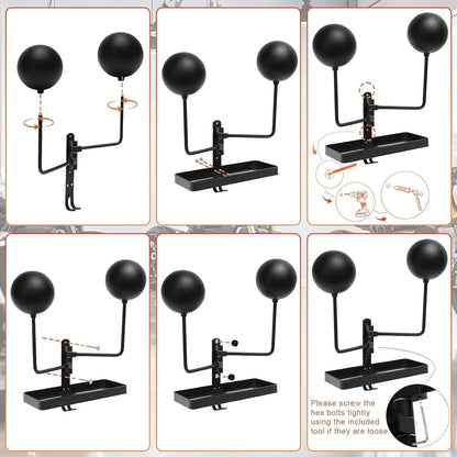  Générique Helmet Wall Mount, Heavy Duty Metal Helmet Holder, 11.81 Inches Garage Storage System Hooks, Riding Gear Display Case For Riders Club, Motorcycle Shop And Man Cave