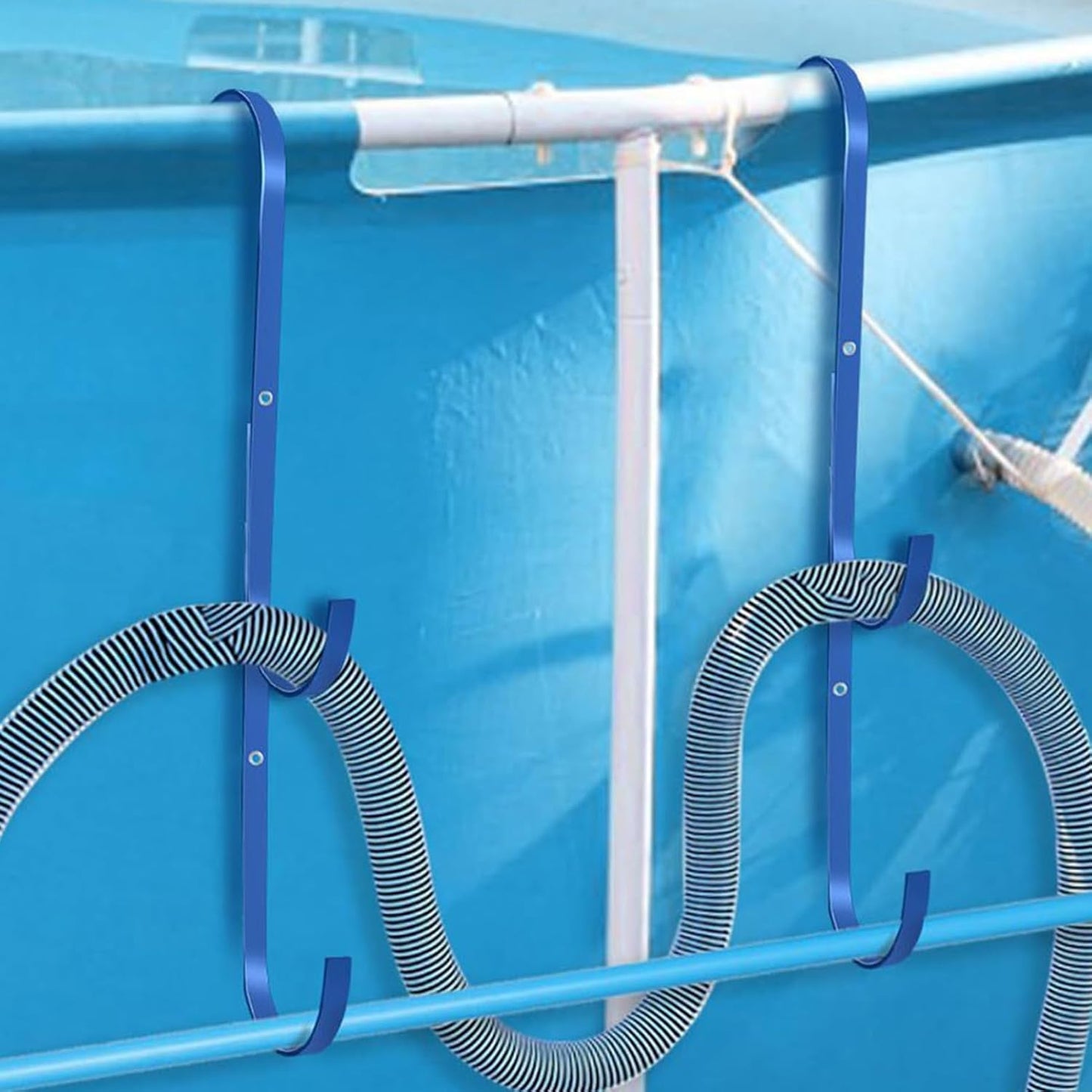  Crochets Pour Perches De Piscine - 2 Crochets D'Équipement De Piscine | Rangement Solide Anti-Rouille Gain De Place Pour Brosses Râteaux Spa