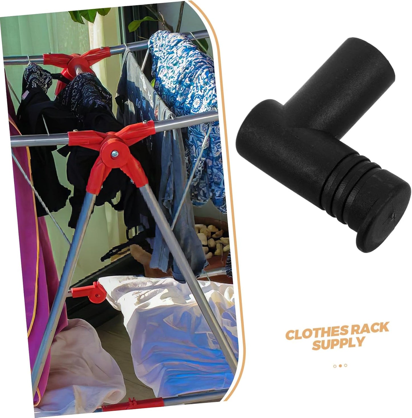  Toyvian 10 Pièces Connecteurs Plastiques Pour Séchoir à Linge Jonctions Droites Double Voie Résistantes Aux Intempéries Stabilité Renforcée Et Support De Charge Élevé Accessoires Pour