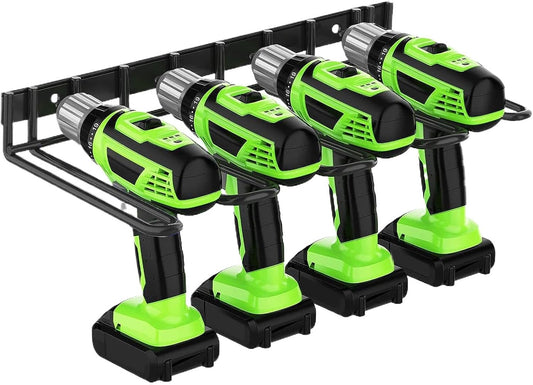 Support Mural Pour Perceuse, Support Pour Perceuse Sans Fil, Organisateur D'outils électriques, Support Robuste, Rangement D'outils De Batterie, étagère D'atelier De Garage, Organisateur Utilitaire