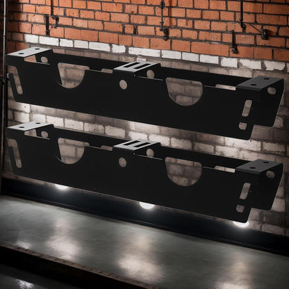 GENERIC Support Mural Pour Meuleuse D'angle - Tournevis - Outils électriques - Organiseur à 2 Emplacements Pour Atelier, établi Latéral, Panneau Perforé, Garage