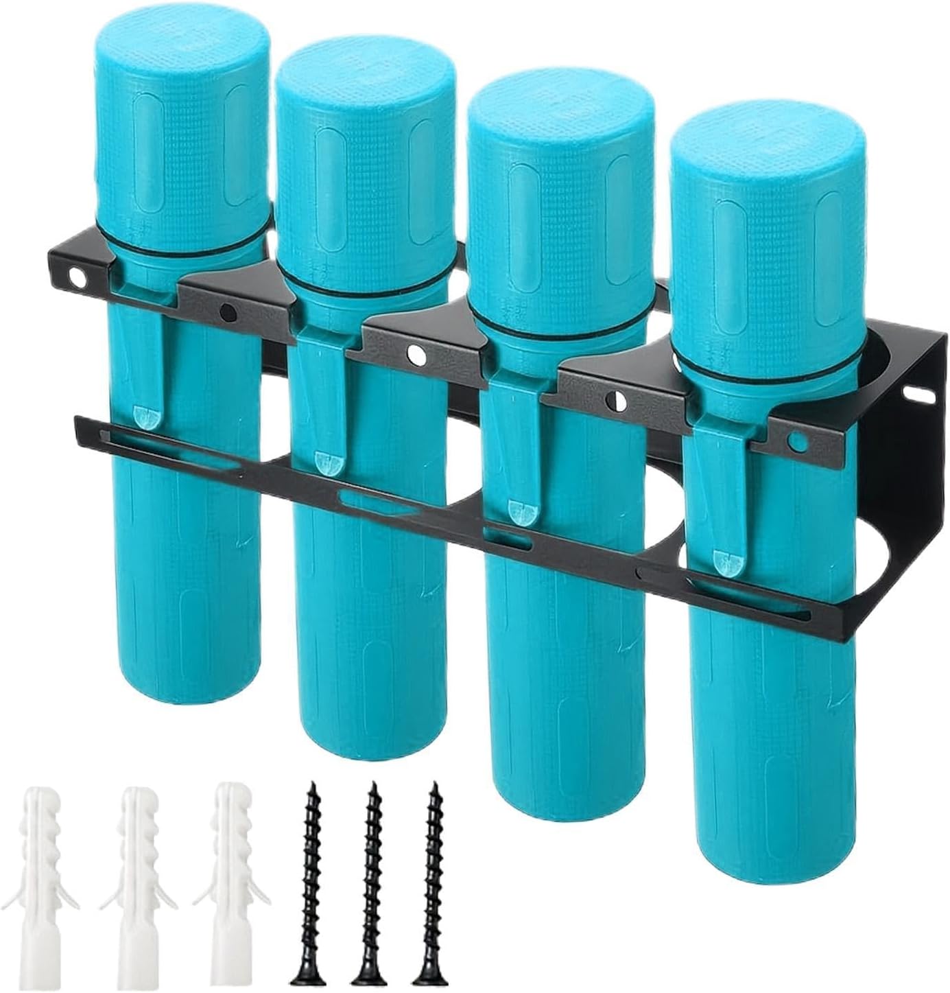  Générique Support D'électrode De Soudure Robuste, Support Mural En Fer à 4 Fentes, Organisateur De Stockage De Tiges Métalliques Pour Sous-sol De Garage D'atelier