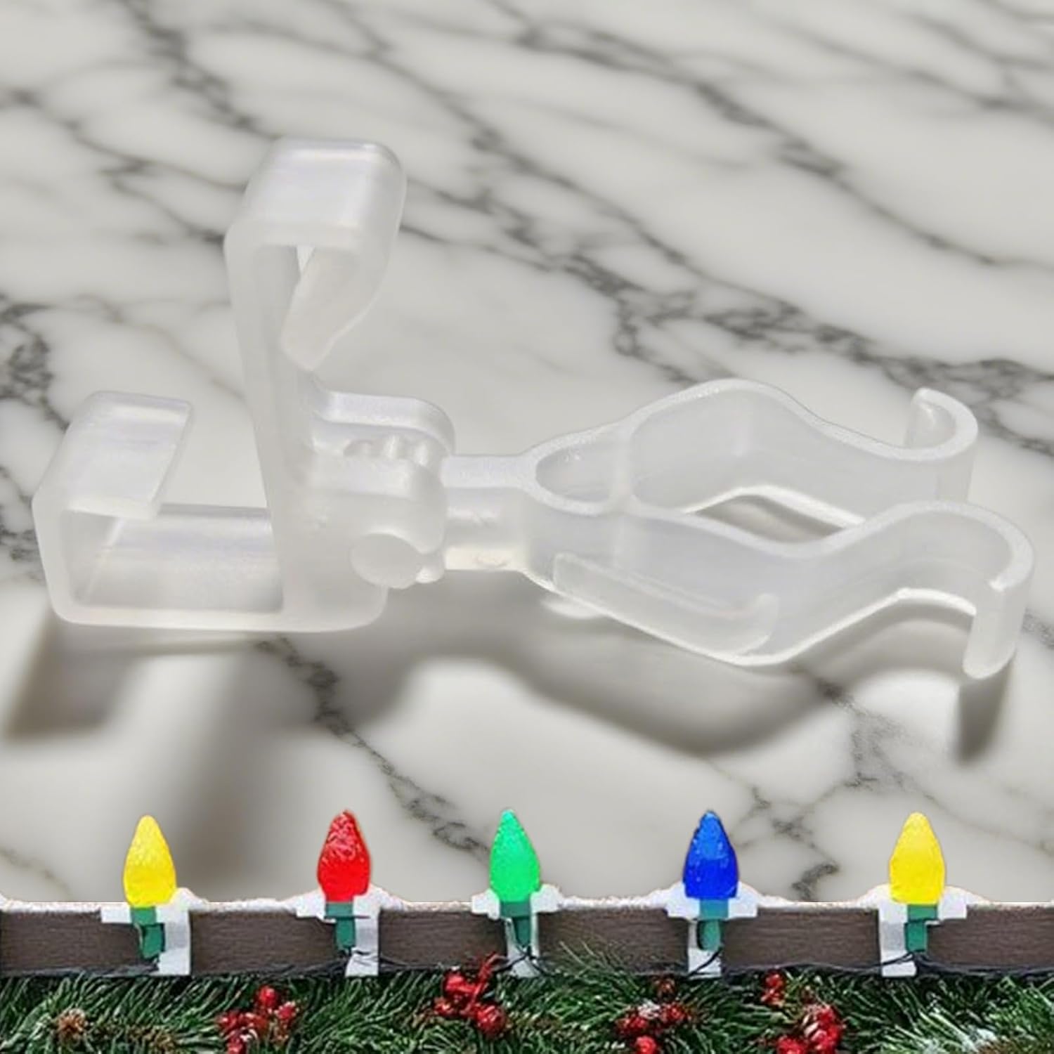  Générique Crochets De Gouttière Pour Lumières Extérieures | 10 Attaches Câbles Pour Guirlandes Lumineuses De Noël - Fixation Câbles Pour Auvent Bardeaux Clôtures Fenêtre Jardins