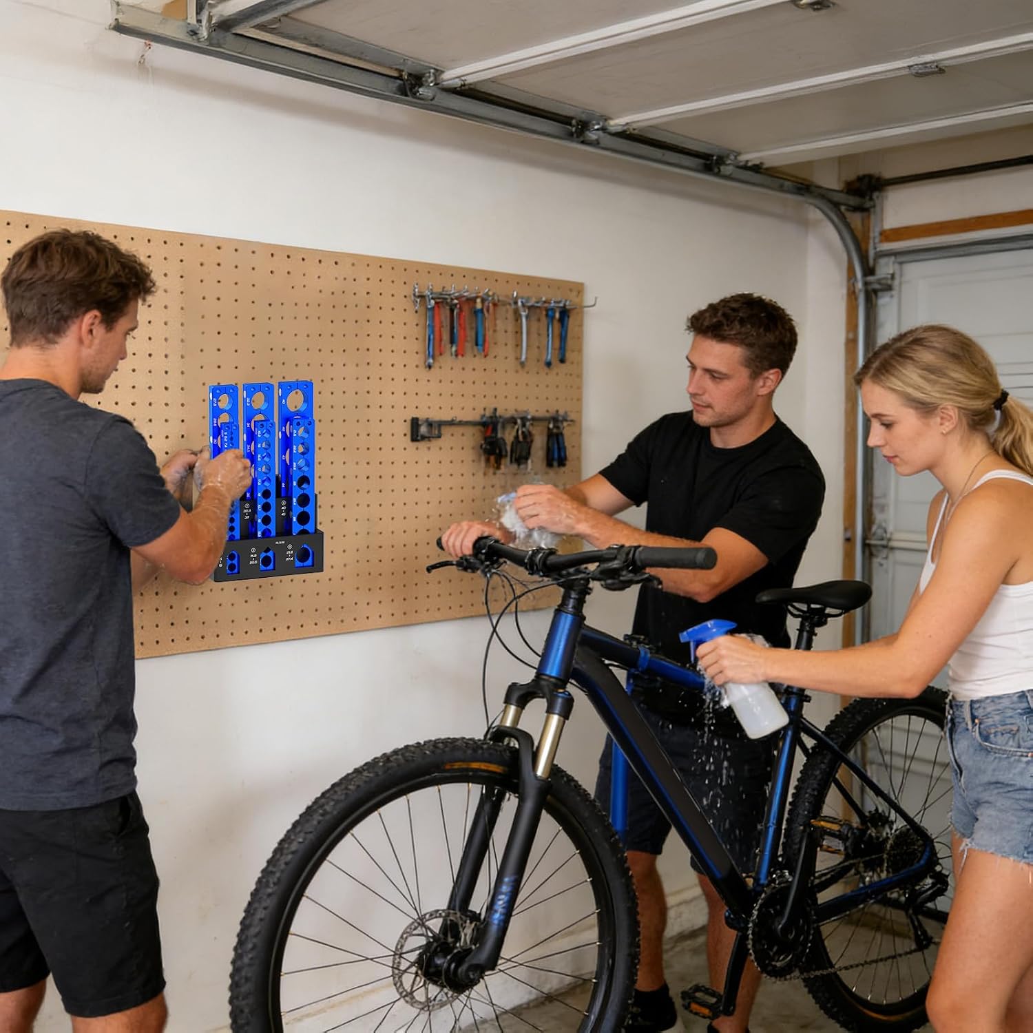  Générique Support De Rangement Mural à Fixation Par Serrage,Organiseur à Fixation Murale | Support à Pinces à Faible Encombrement - Pour Garage Atelier Abri Maison