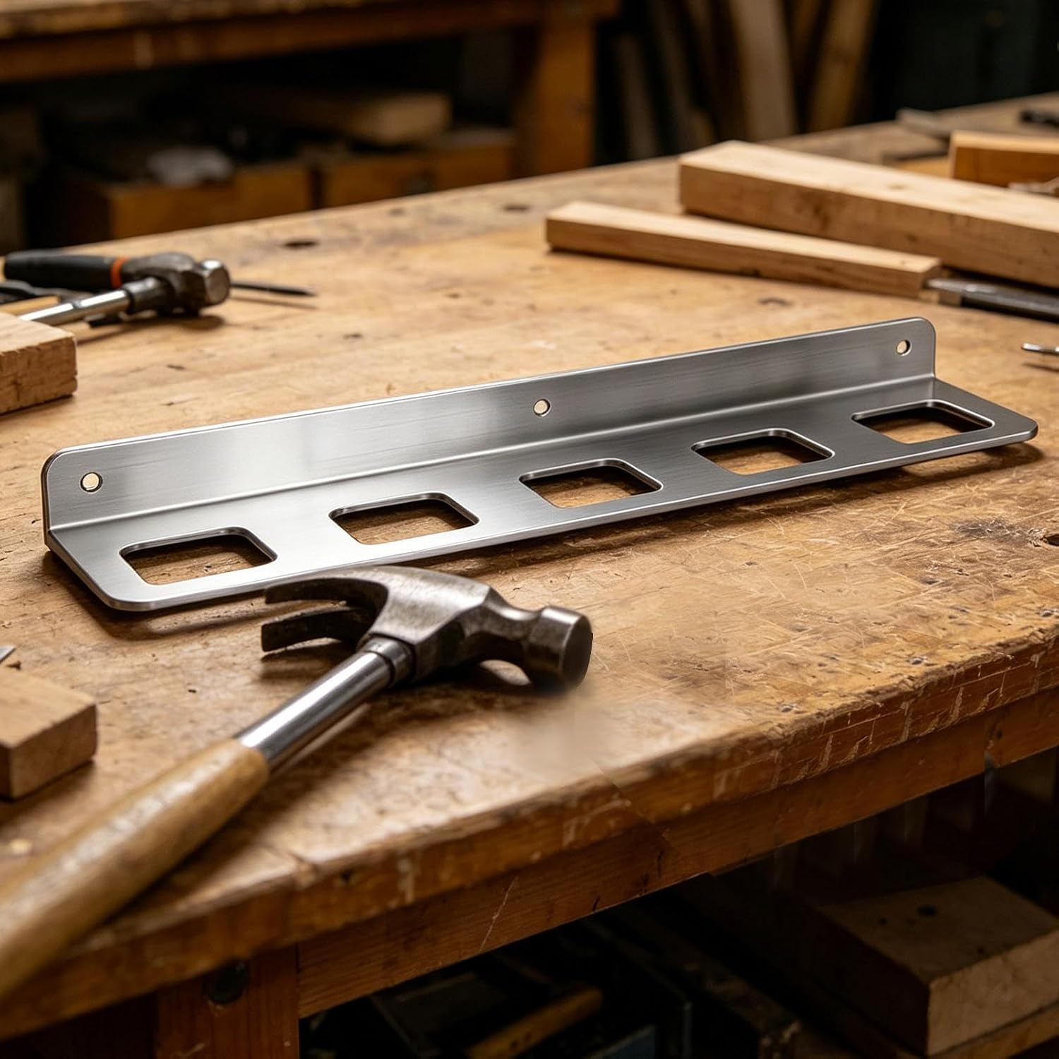  Générique Organisateur Mural Pour Les Outils,Support Mural De Garage à Cinq Compartiments Utilitaires | Organiseur De Rangement à Clés,pour Abri De Jardin Atelier Maison Usine Tournevis Et Pince
