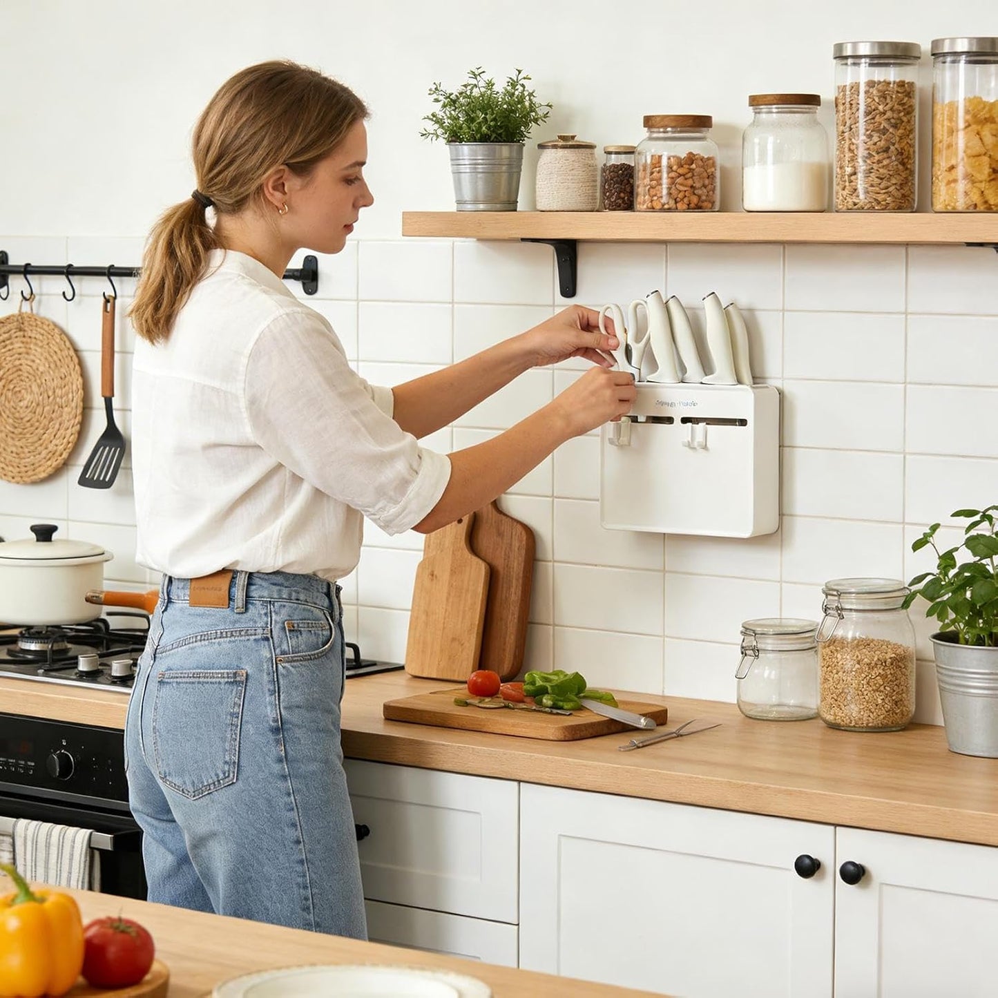 GENERIC Support De Découpe – Éplucheur, Torchon, Organisateur D'éponge, Organisateur De Ciseaux De Cuisine, Pour éplucheur, Vaisselle, éponge, Maison, Restaurant, Appartement