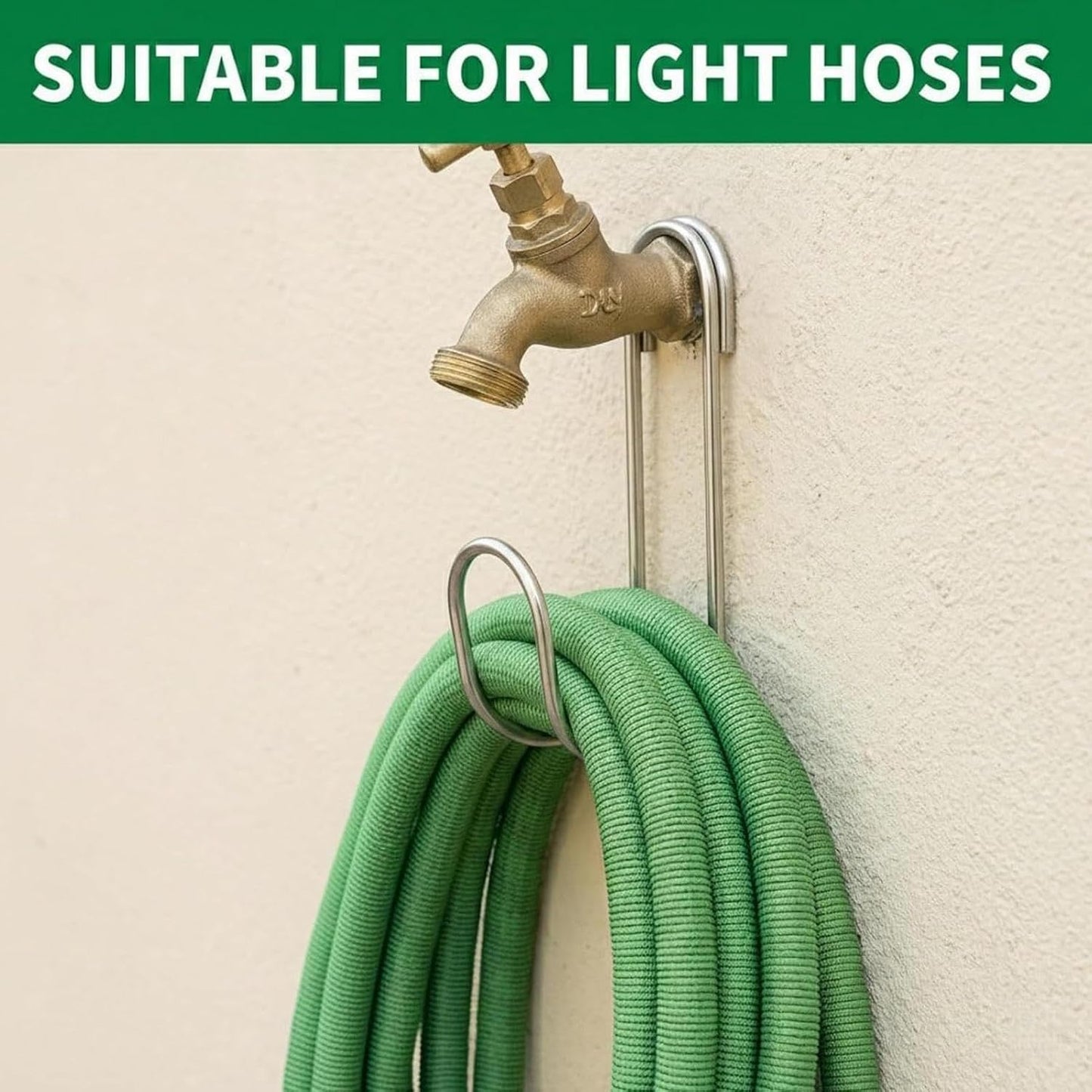  Générique Support De Tuyau D'arrosage – 2 Pièces Sans Cintre De Rangement Pour Tuyaus De Forage, Crochet De Tuyau Robuste Pour Extérieur, Cour, Patio, Balcon, Pelouse, Garage, Organisation De Jardin