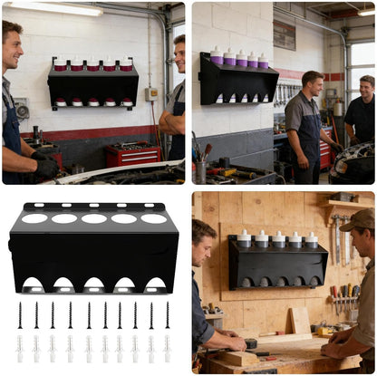 GENERIC Support De Rangement Pour Mastic, Multi-fentes De Stockage, Cadre Durable De 1000 G Avec 5 Emplacements, Porte-outils Robuste Pour Plombiers, électriciens, Décorateurs, Style Support De Calfeutrage