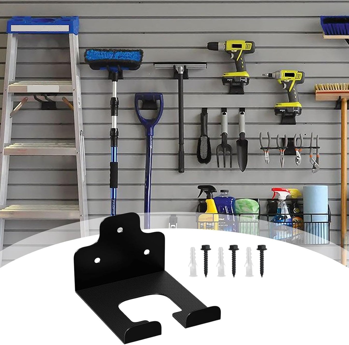 GENERIC Cintre Pour Débroussailleuse, Organiseur Mural En Acier – Cintre Pour Outils électriques Pour Pelouse, Jardin, Intérieur, Extérieur, Jardin, Ferme, Sous-sol, Pelle, Râteau, Balai, Vadrouille