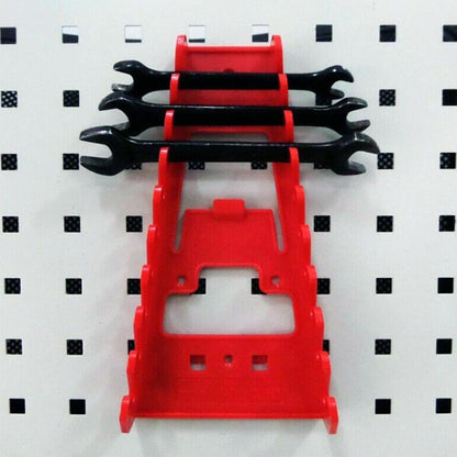  Générique Wrench Organizer, Heavy-Duty Rack For Pegboard, Space-Saving Tool Holder For Screwdrivers And Spanners, Storage Stand For Garage, Workshop, Repair Shop, Living Room