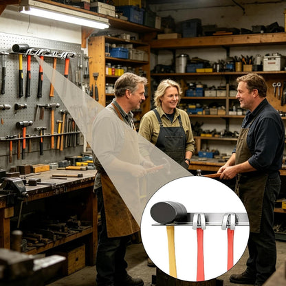 GENERIC Étagère De Rangement Pour Outils – Porte-outils Mural 5 Emplacements – Rangement Utilitaire Pour Marteau – Pour Clé Tournevis, Abri De Jardin, Atelier, Usine à Domicile