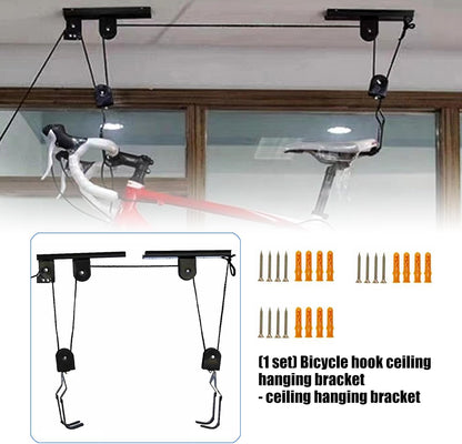  Crochet De Suspension Pour Vélo De Hauteur - Fixation Au Plafond - Fixation Au Plafond - Pour Route, Montagne, Ville