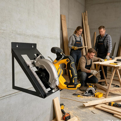  Générique Rangement Pour Outils électroportatifs | Rangement Mural Pour Scie Circulaire | Porte-Outils Mural | Pour Atelier Maison, Cabanon De Jardin, établi, Garage, Sous-sol, Jardin, Et Appartement