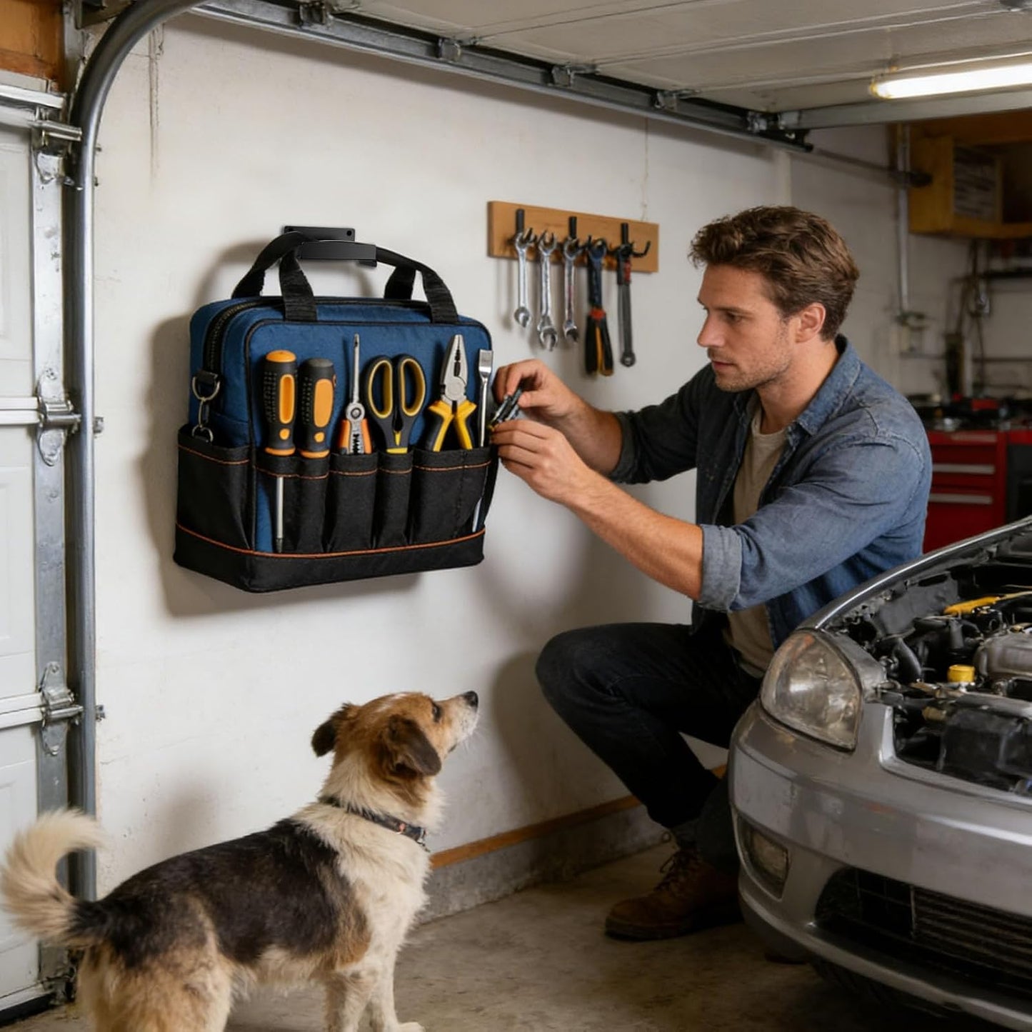  Ladder Crochets Pour Mur De Garage – Crochets De Rangement En Acier Robuste | Organiseur Mural Peu Encombrant Pour échelles, Chaises, Outils, Chariots, Meubles, Garage, Cabane, Studio, Brique En Bois