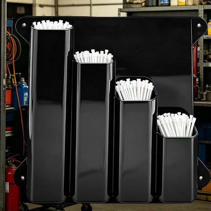 GENERIC Porte-cravates à Fermeture éclair | 4 Poches En Aluminium | Organiseur De Cravates à Fermeture éclair, Pour Remorque De Course Fermée, Garage, Magasin, Abri De Jardin, Buanderie, Entrepôt, Laboratoire