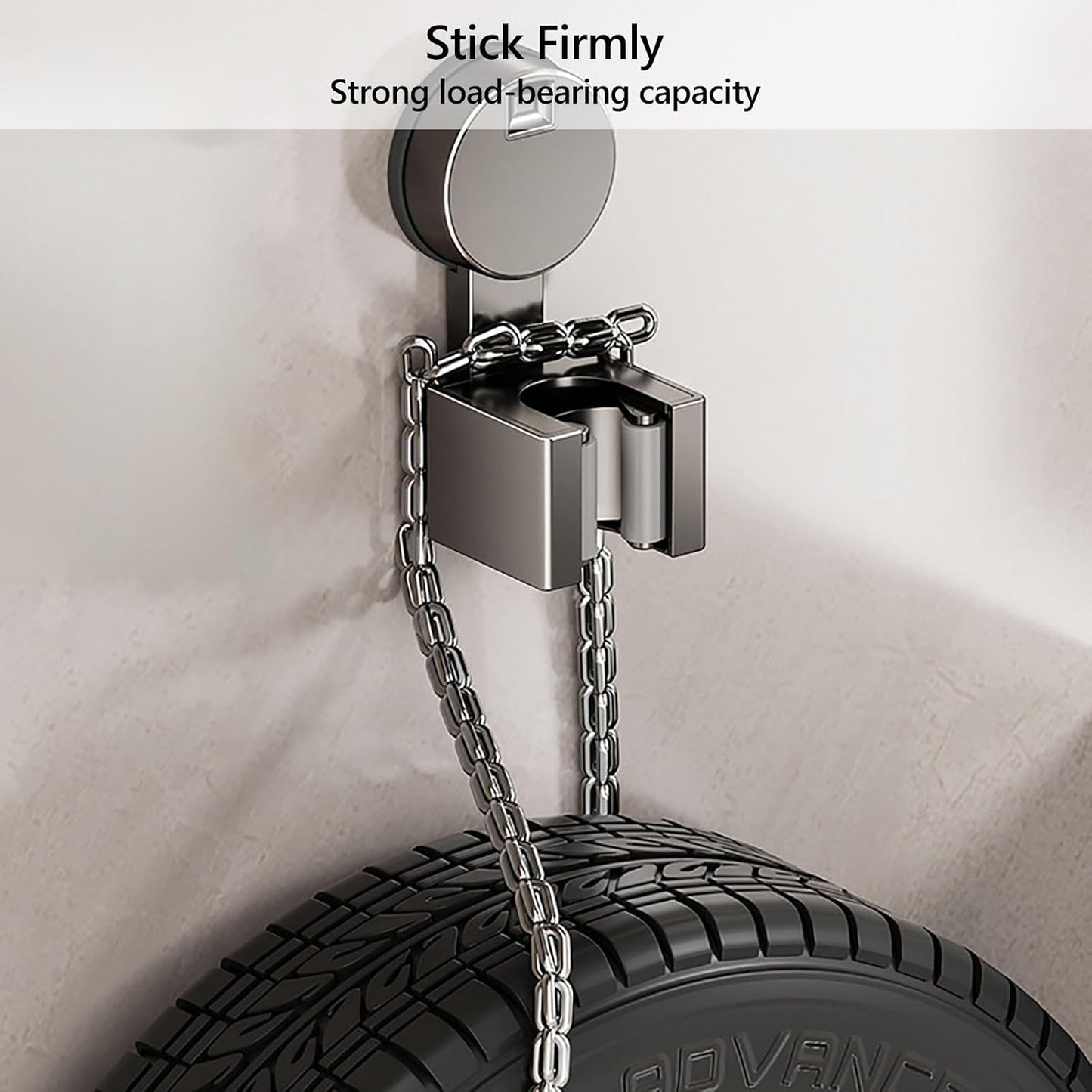  Porte-serpillère Portable à Fixation Murale Avec Ventouse Puissante Sans Endommager La Décoration Murale, Accessoire De Maison, Rangement D'outils De Nettoyage