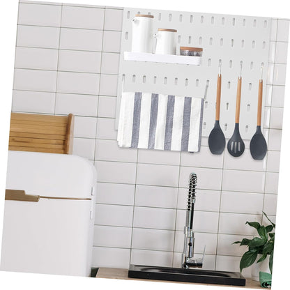  Ciieeo Panneau Perforé Mural Pour Garage Organisateur De Rangement Sans Perçage Conçu Plastique Robuste Pour Outils Divers