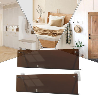  Générique Porte-Vinyles Mural | Étagère En Acrylique Transparent Multifonctionnelle,Support Pour Albums Étagère Sans Perçage - Pour Collectionneurs Amateurs De Musique Salon Chambre Home Cinéma