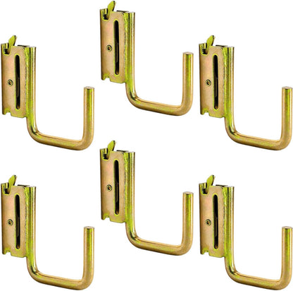  Lot De 6 Crochets En Forme De J En Fer Conçus Pour Des Configurations Rapides Et Une Prise Ferme Sur Les Protections De Rail E Crochets J Pour Camions Commerciaux Clip Anti-desserrage
