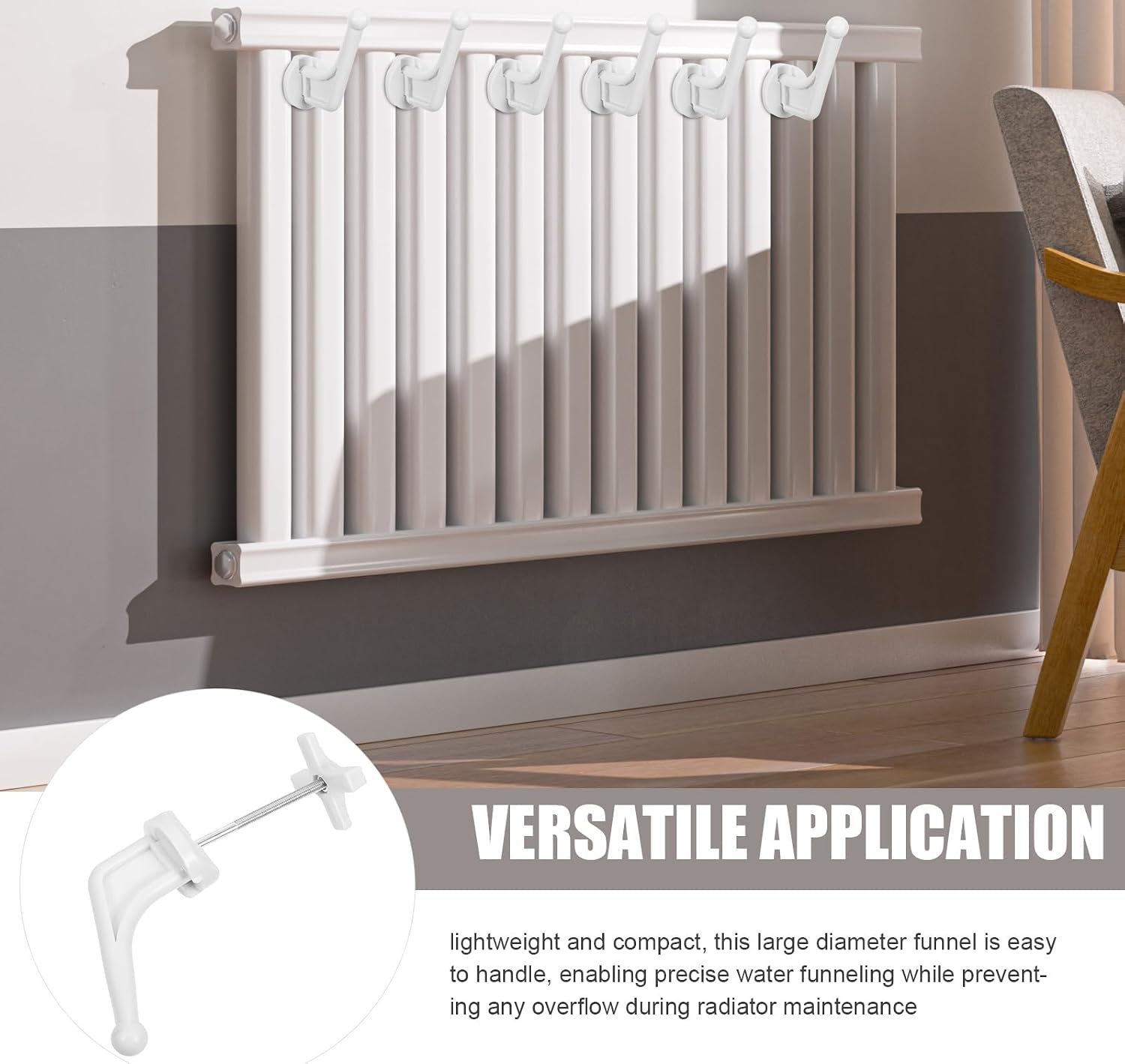  VALICLUD Crochets Muraux Forme Polyvalente En Plastique Blanc Pour Radiateur Lot De 20 Support Solide Et Installation Rapide Maison Salle De Bain